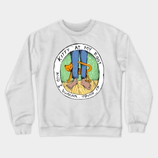 Kitty by Presidents of the United States of America - Illustrated Lyrics Crewneck Sweatshirt